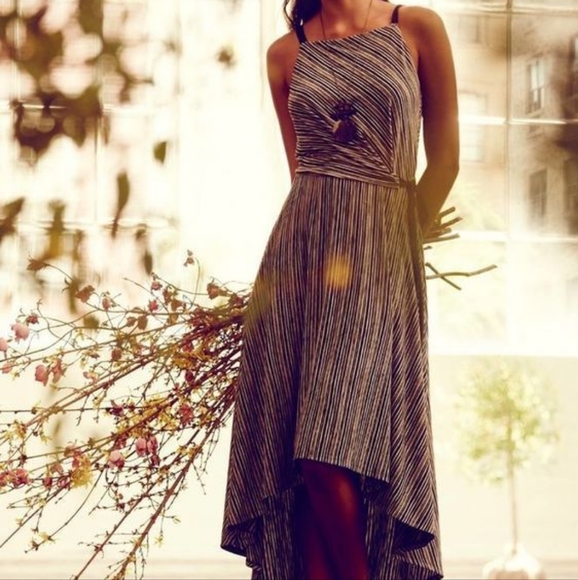Anthropologie Dresses & Skirts - Maeve Salsola Faux Wrap Striped Dress.